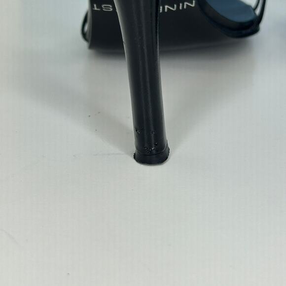 Nine West Black Strappy Heeled Sandals – Women’s Size 7.5M Leather Upper - Picture 7 of 8